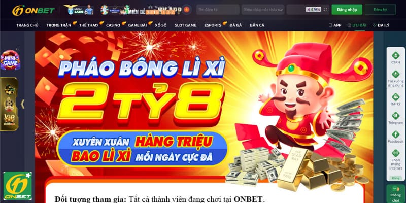 Đa dạng các thể loại mã khuyến mãi Onbet