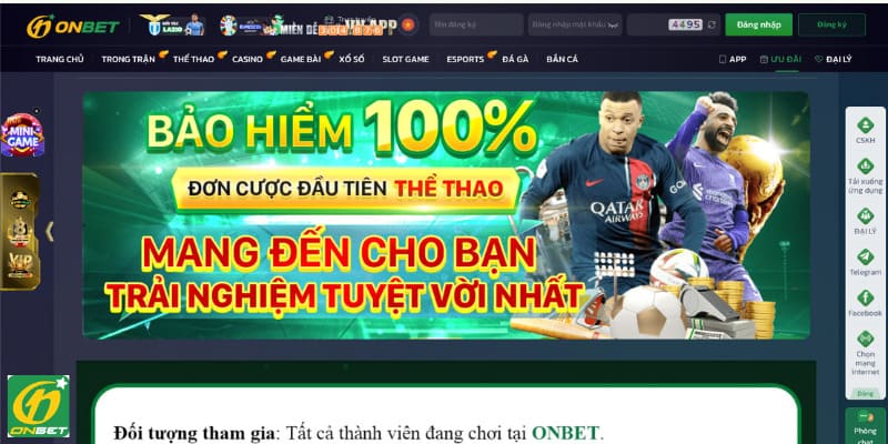 Những lợi ích hoàn tiền Onbet mang lại cho bet thủ